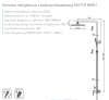 VEDO Zestaw Kolumna natryskowa z baterią miesz. I ALETTA NERO / Nr KAT: VBA5007/CZ